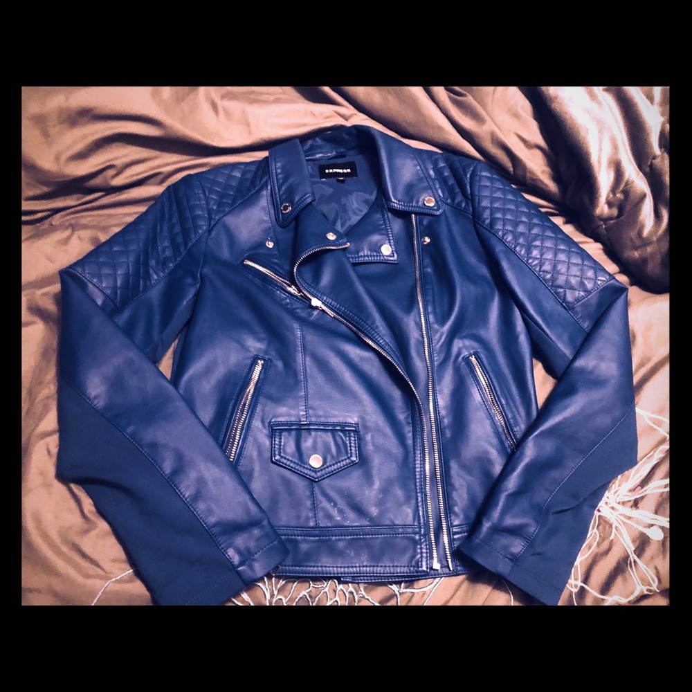 Express Leather Moto Jacket